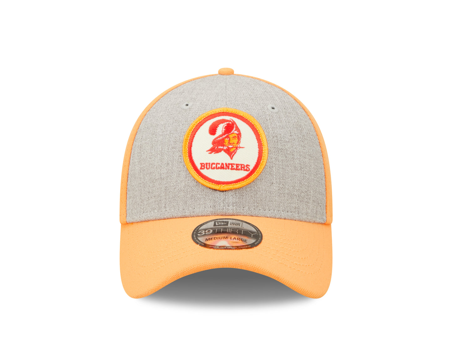 Tampa Bay Buccaneers New Era Historic Sideline 39THIRTY Flex Hat - Heather