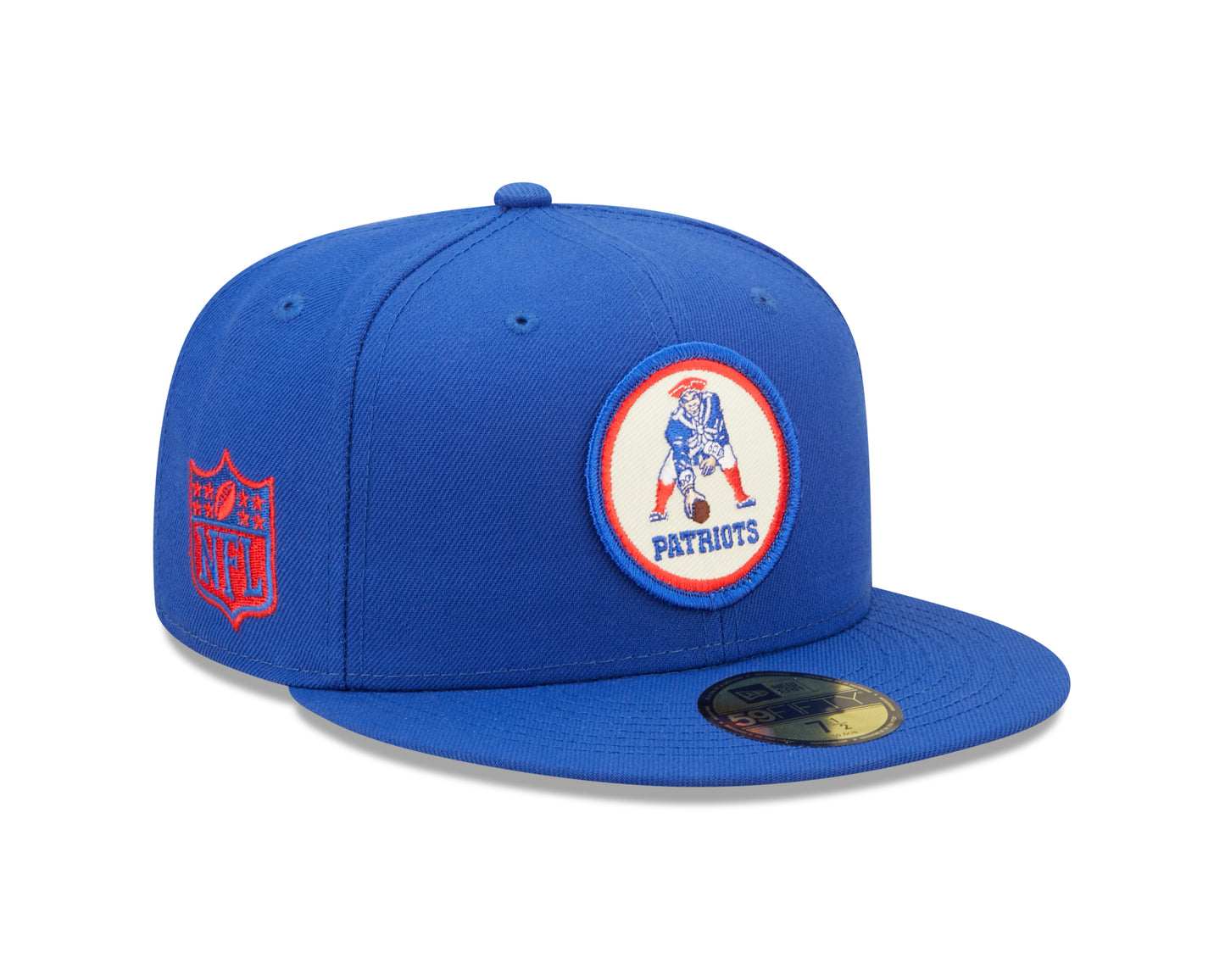 New England Patriots New Era Sideline 59FIFTY Historic Fitted Hat-Blue