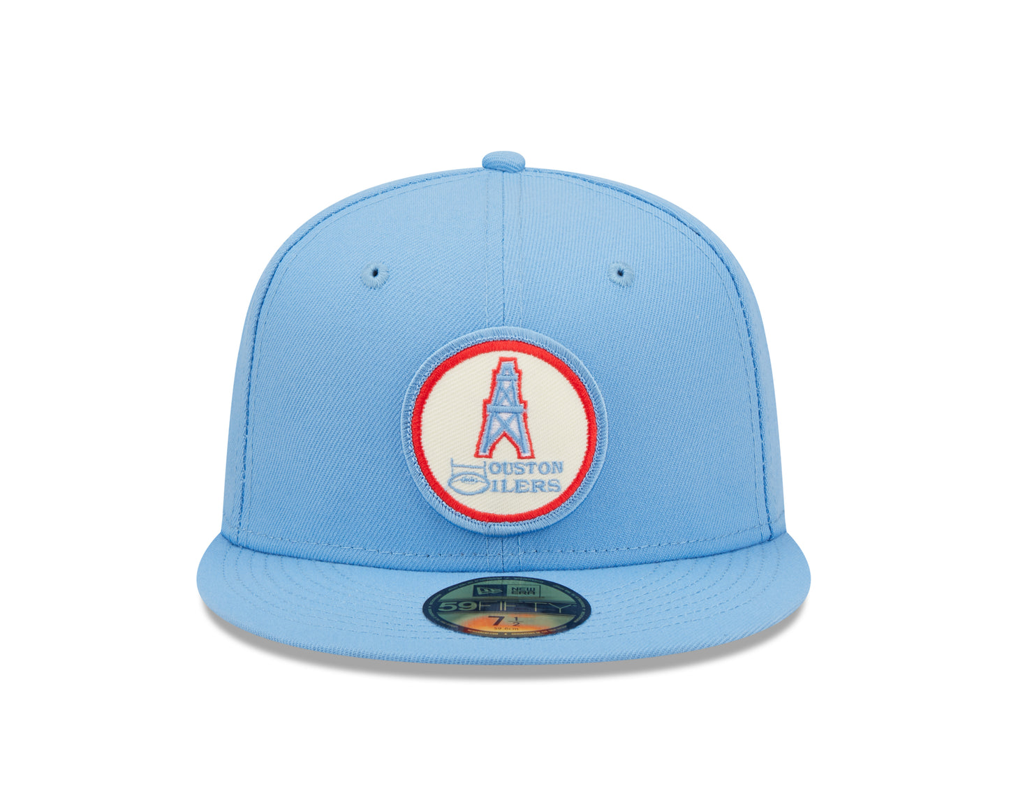 Houston Oilers New Era Sideline 59FIFTY Historic Fitted Hat-Blue