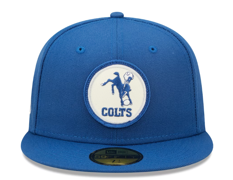 Indianapolis Colts New Era Sideline 59FIFTY Historic Fitted Hat- Blue