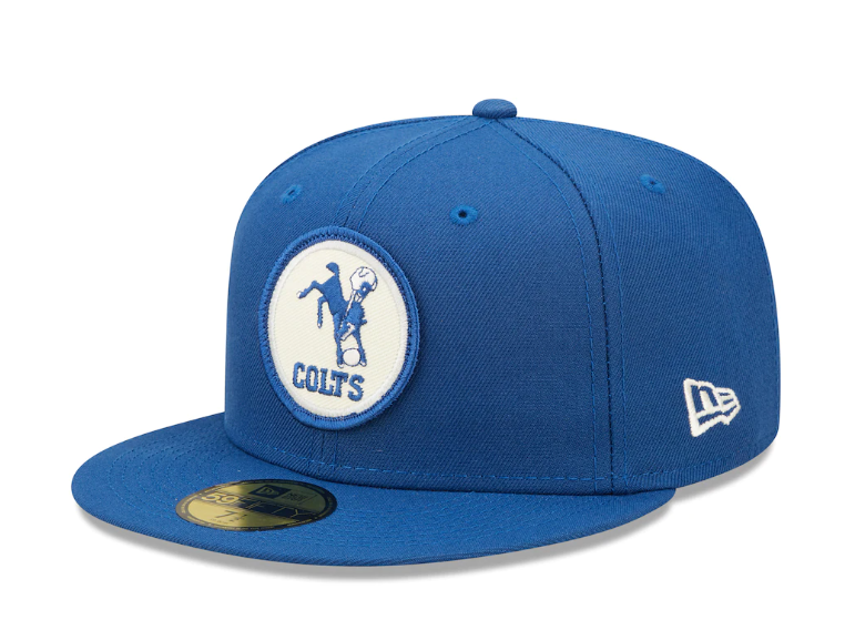 Indianapolis Colts New Era Sideline 59FIFTY Historic Fitted Hat- Blue