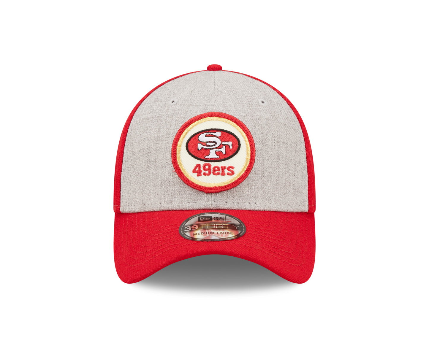 San Francisco 49ers New Era Historic Sideline 39THIRTY Flex Hat - Heather