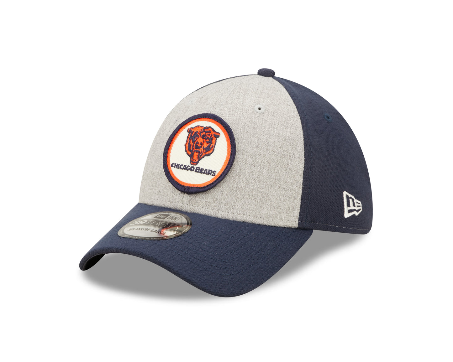 Chicago Bears New Era Historic Sideline 39THIRTY Flex Hat - Heather