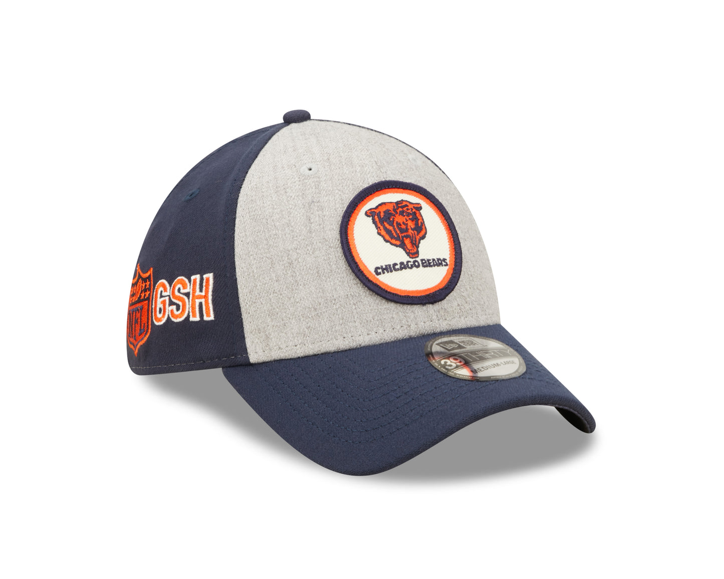 Chicago Bears New Era Historic Sideline 39THIRTY Flex Hat - Heather