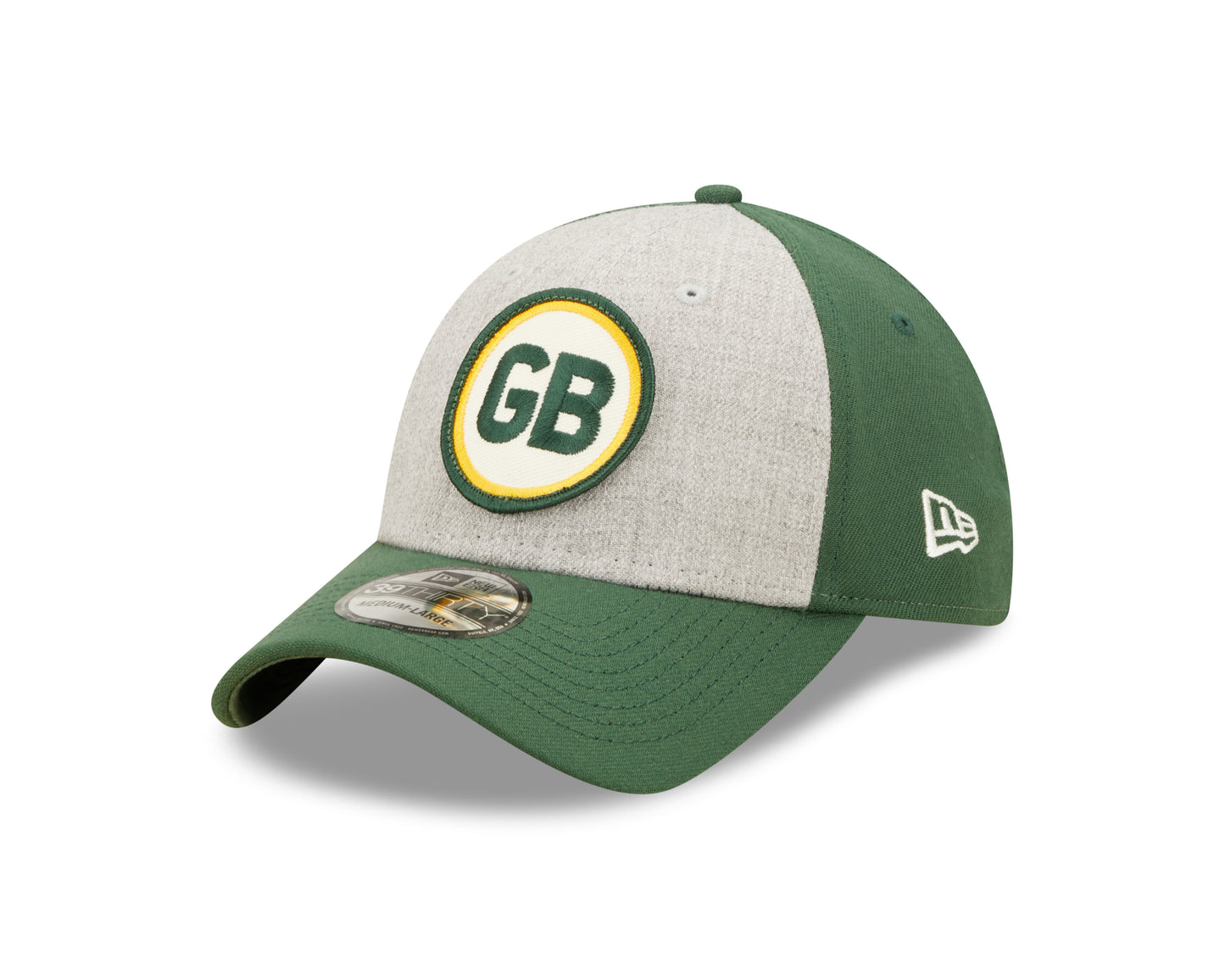 Green Bay Packers New Era Historic Sideline 39THIRTY Flex Hat - Heather