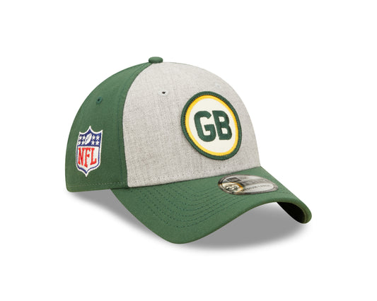 Green Bay Packers New Era Historic Sideline 39THIRTY Flex Hat - Heather
