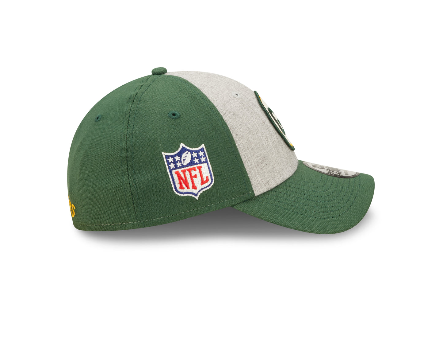 Green Bay Packers New Era Historic Sideline 39THIRTY Flex Hat - Heather
