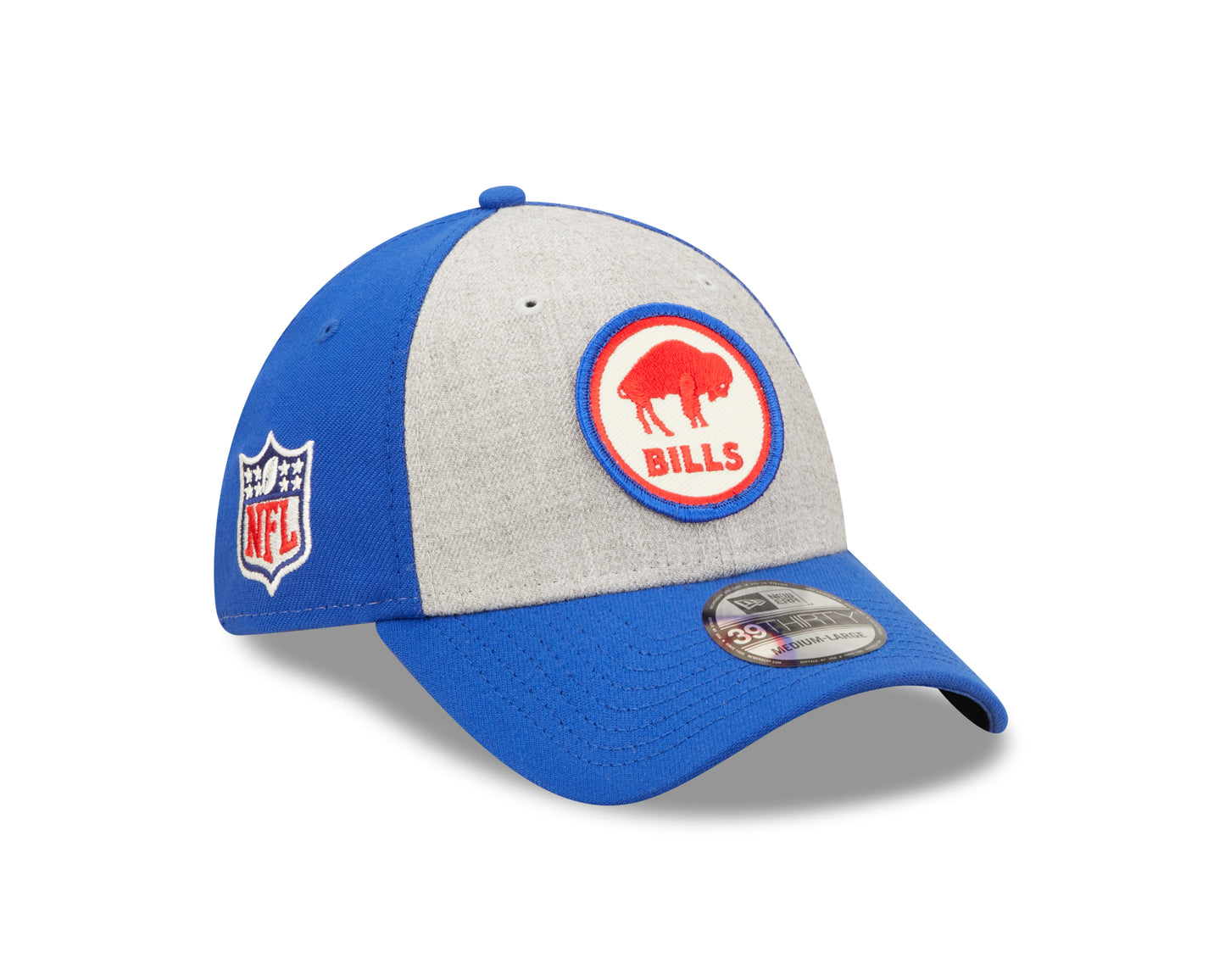 Buffalo Bills New Era Historic Sideline 39THIRTY Flex Hat - Heather