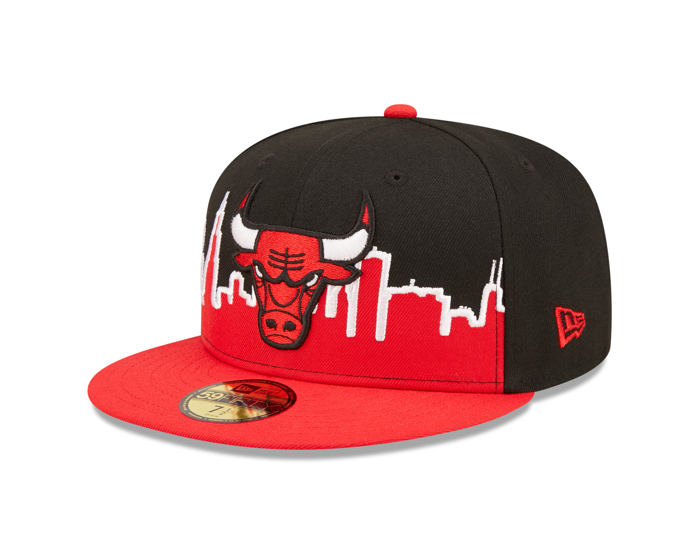 Chicago Bulls New Era NBA Tip Off 59fifty Hat - Black