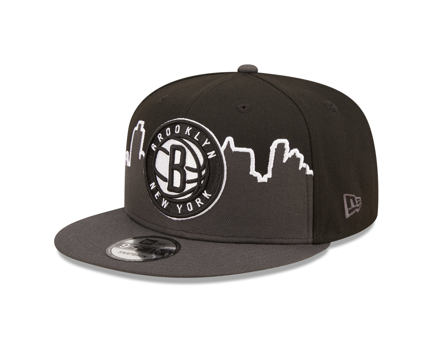 Brooklyn Nets New Era Tip-Off 9FIFTY Snap Back Hat - Gray/Black