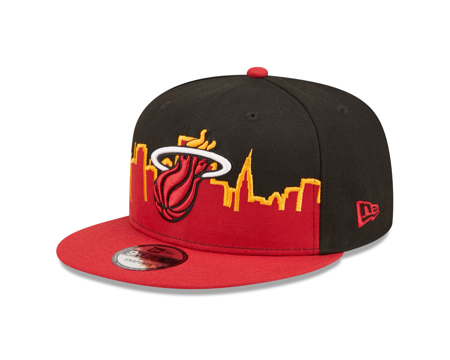 Miami Heat New Era Tip-Off 9FIFTY Snap Back Hat - Burgundy/Black