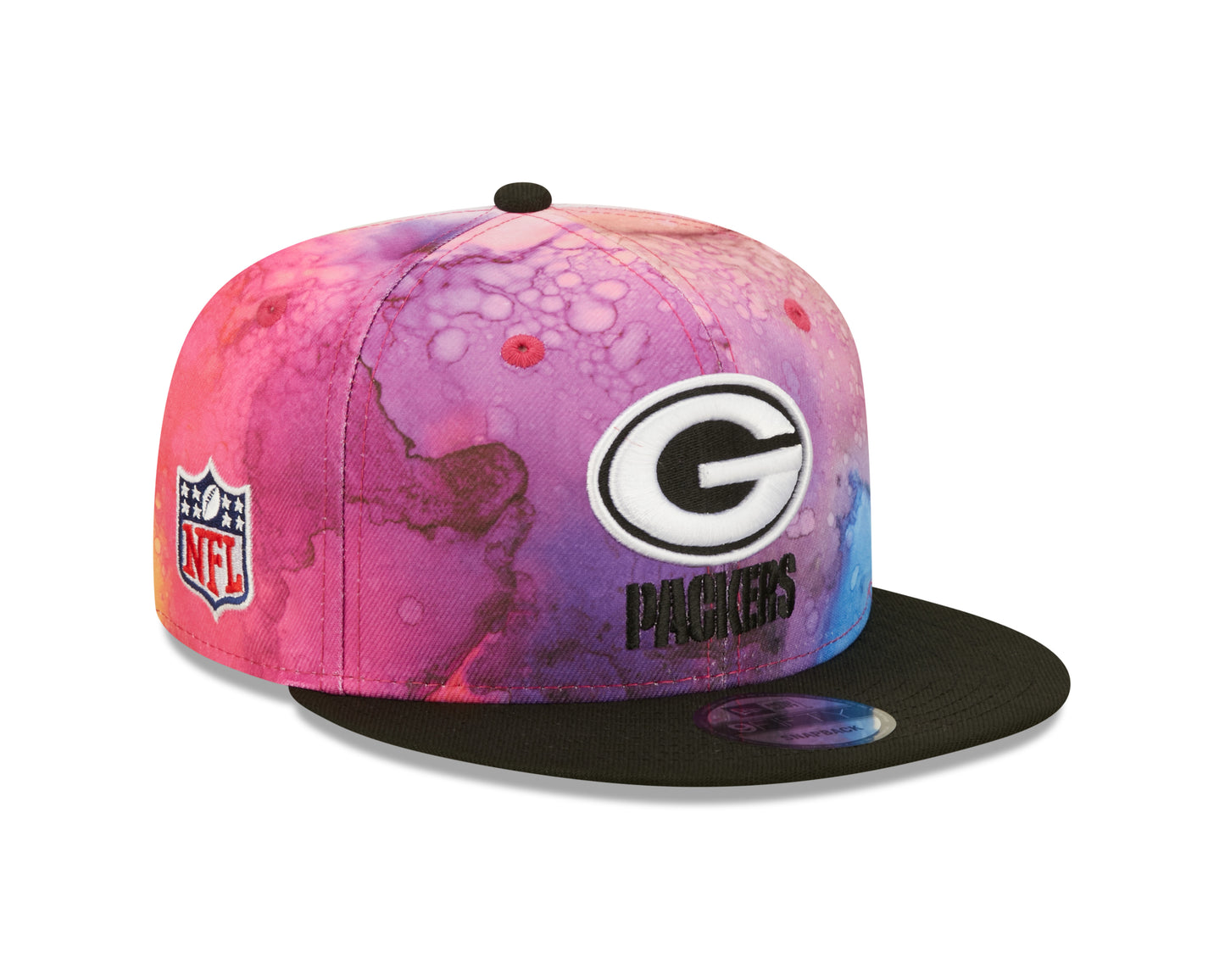Green Bay Packers New Era Sideline Crucial Catch 9FIFTY Hat - Ink Pink