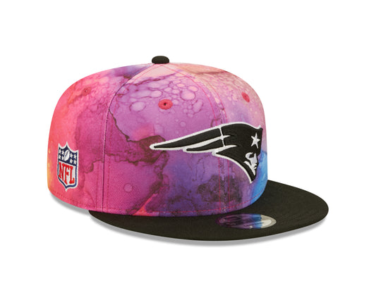 New England Patriots New Era Sideline Crucial Catch 9FIFTY Hat - Ink Pink