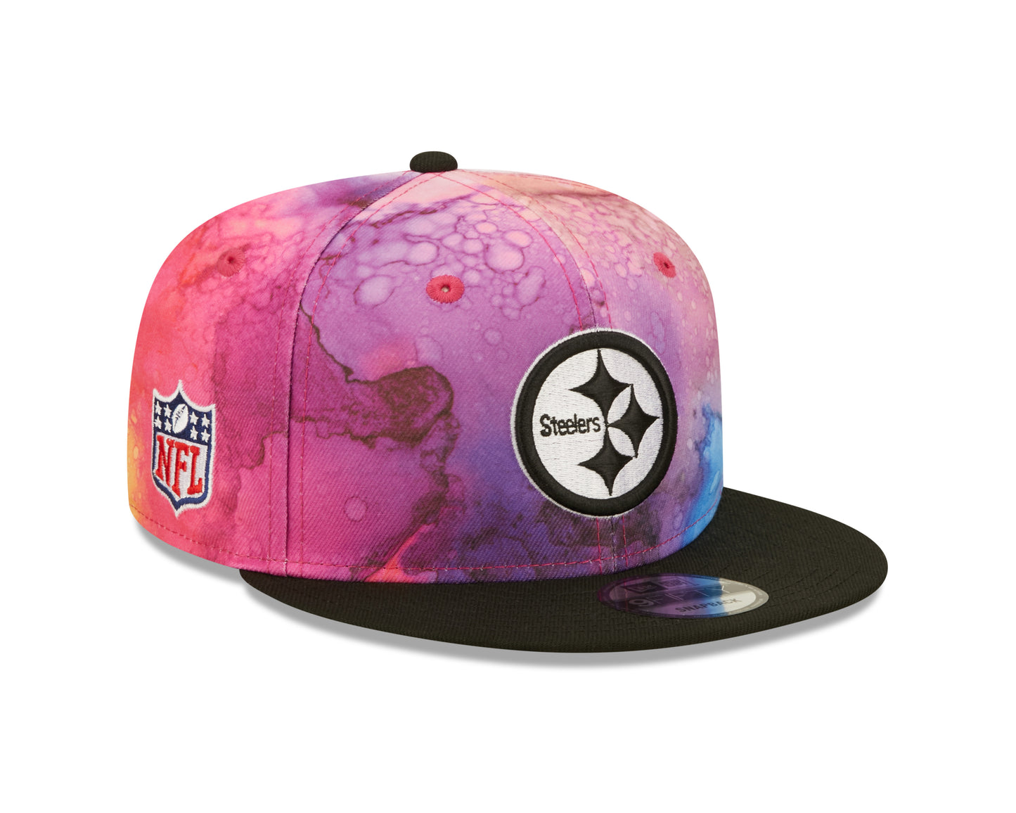Pittsburgh Steelers New Era Sideline Crucial Catch 9FIFTY Hat - Ink Pink