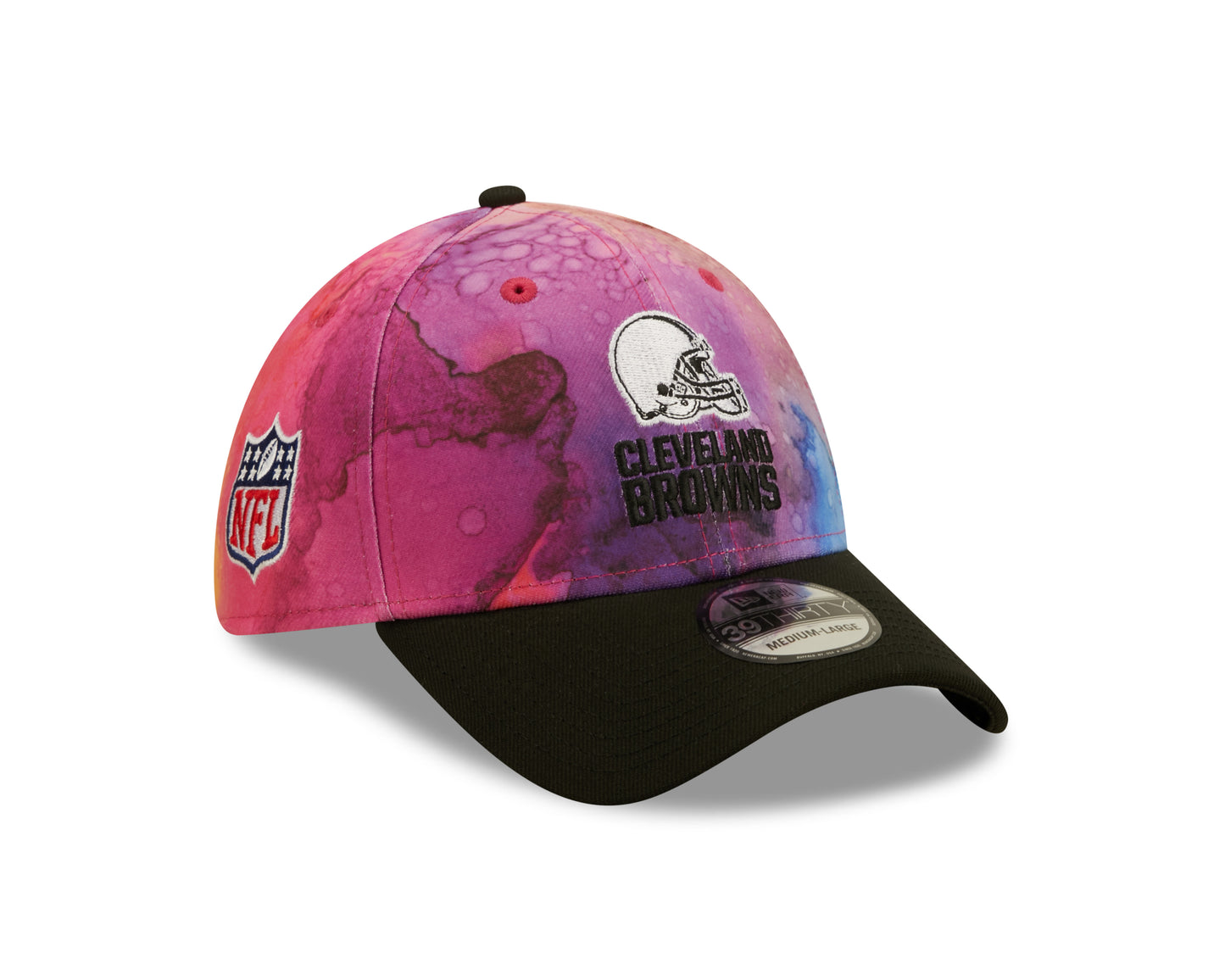 Cleveland Browns New Era Sideline Crucial Catch 39THIRTY Hat - Ink Pink