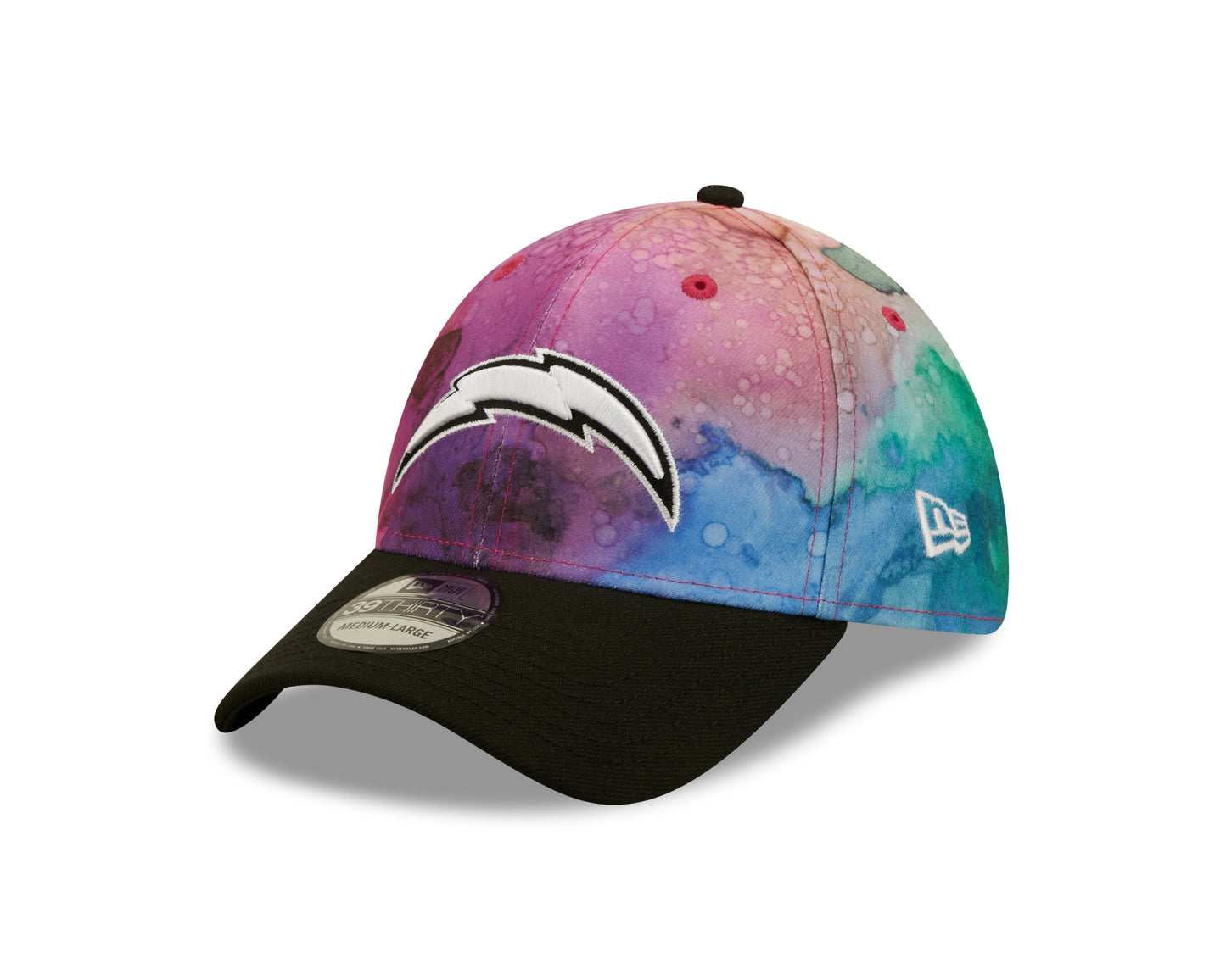 Los Angeles Chargers New Era Sideline Crucial Catch 39THIRTY Hat - Ink Pink