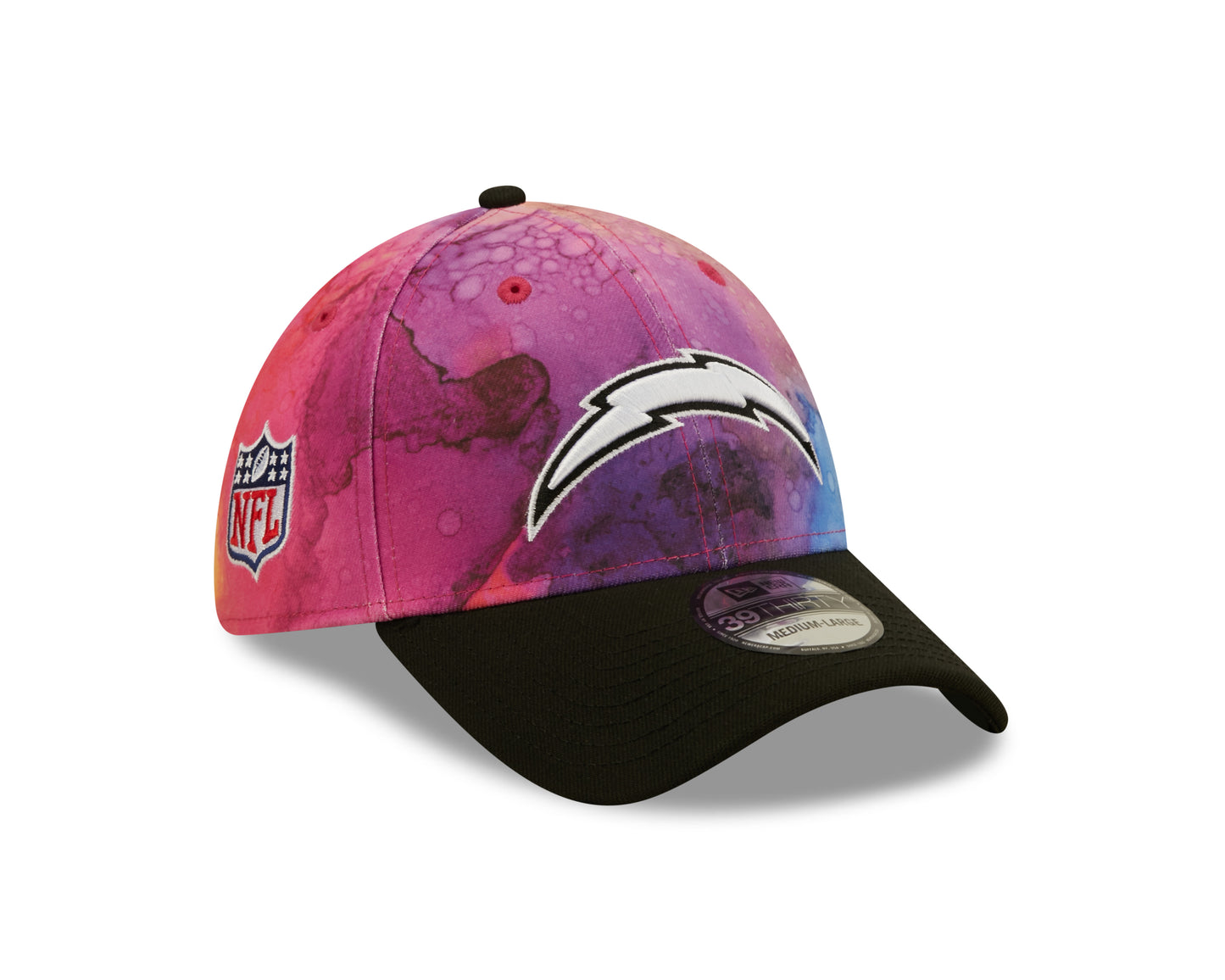Los Angeles Chargers New Era Sideline Crucial Catch 39THIRTY Hat - Ink Pink