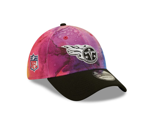 Tennessee Titans New Era Sideline Crucial Catch 39THIRTY Hat - Ink Pink