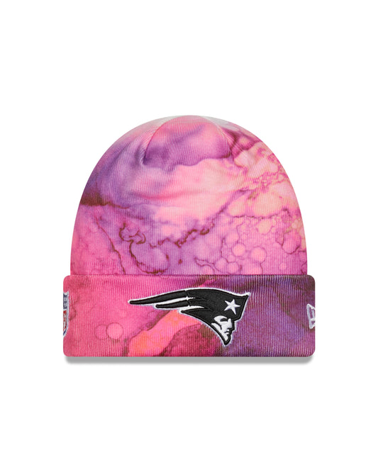 New England Patriots New Era Crucial Catch Knit Hat - Pink Ink