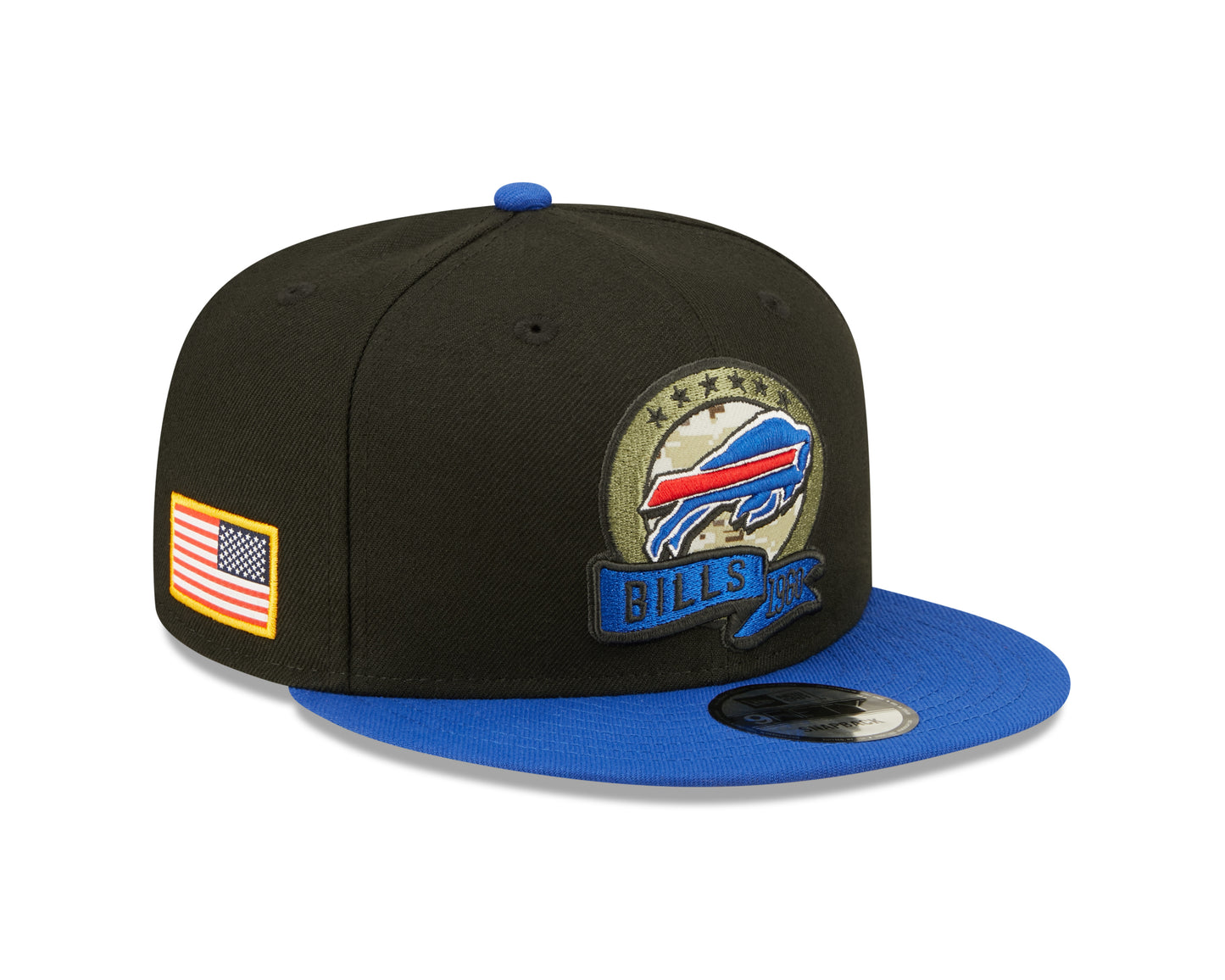 Buffalo Bills New Era Salute To Service 9FIFTY Adjustable Hat - Black