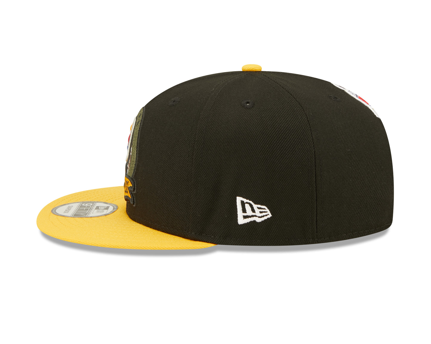 Pittsburgh Steelers New Era Salute To Service 9FIFTY Adjustable Hat - Black