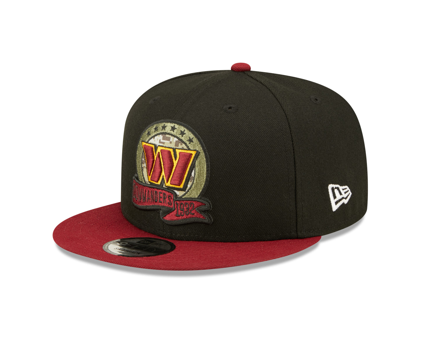 Washington Commanders New Era Salute To Service 9FIFTY Adjustable Hat - Black