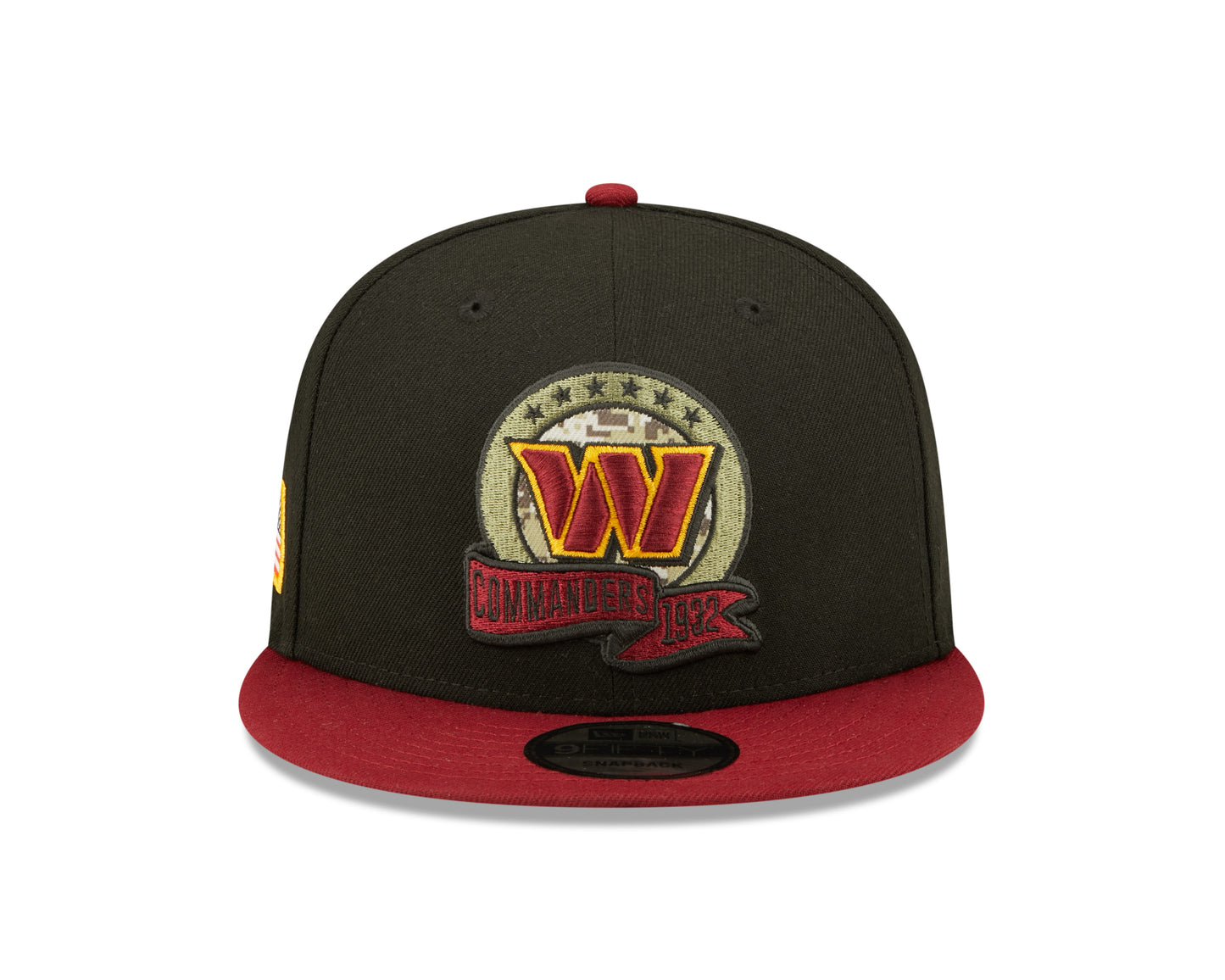 Washington Commanders New Era Salute To Service 9FIFTY Adjustable Hat - Black