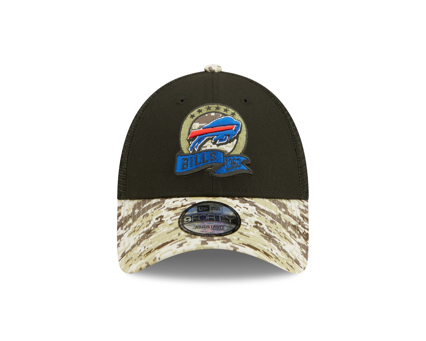 Buffalo Bills New Era Salute To Service 9FORTY Adjustable Hat - Black