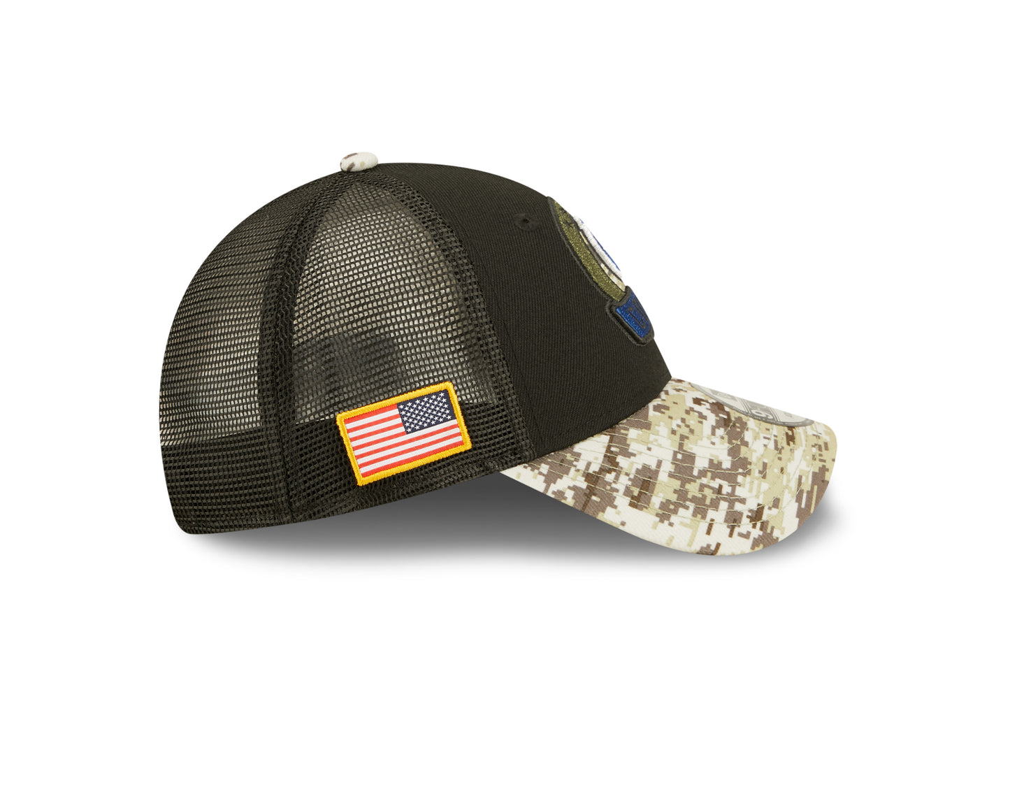 Indianapolis Colts New Era Salute To Service 9FORTY Adjustable Hat - Black