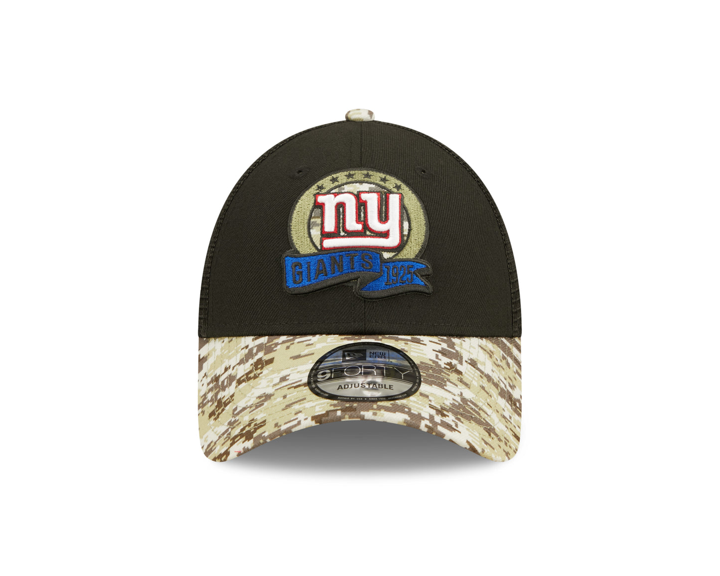 New York Giants New Era Salute To Service 9FORTY Adjustable Hat - Black