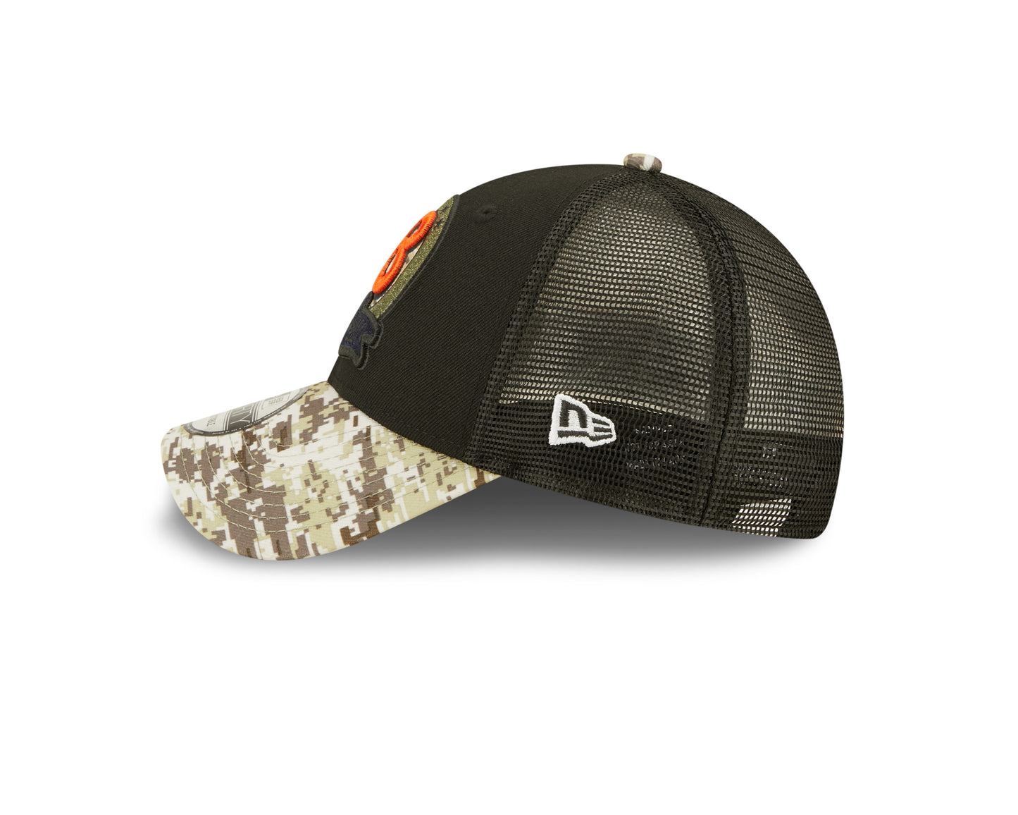 Chicago Bears New Era Salute To Service 9FORTY Adjustable Hat - Black