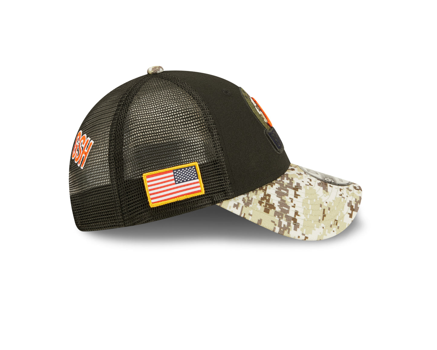 Chicago Bears New Era Salute To Service 9FORTY Adjustable Hat - Black