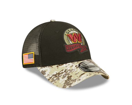 Washington Commanders New Era Salute To Service 9FORTY Adjustable Hat - Black