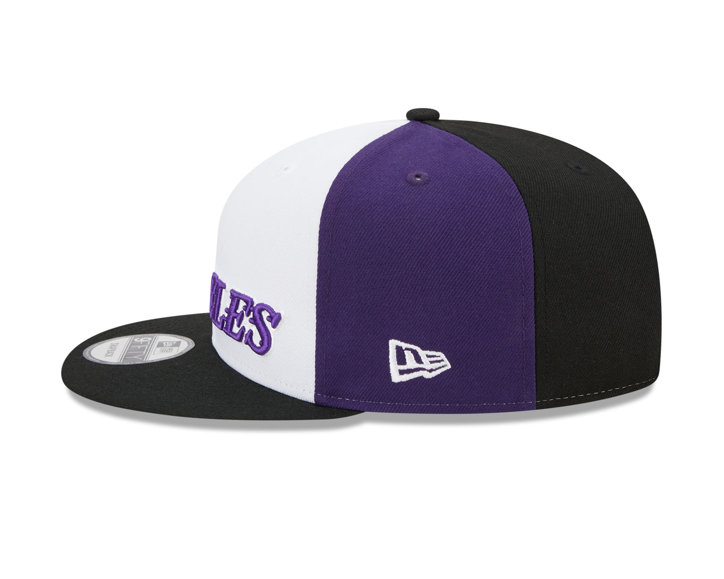 Los Angeles Lakers New Era City Edition 9FIFTY Snap Back Hat - White/Purple