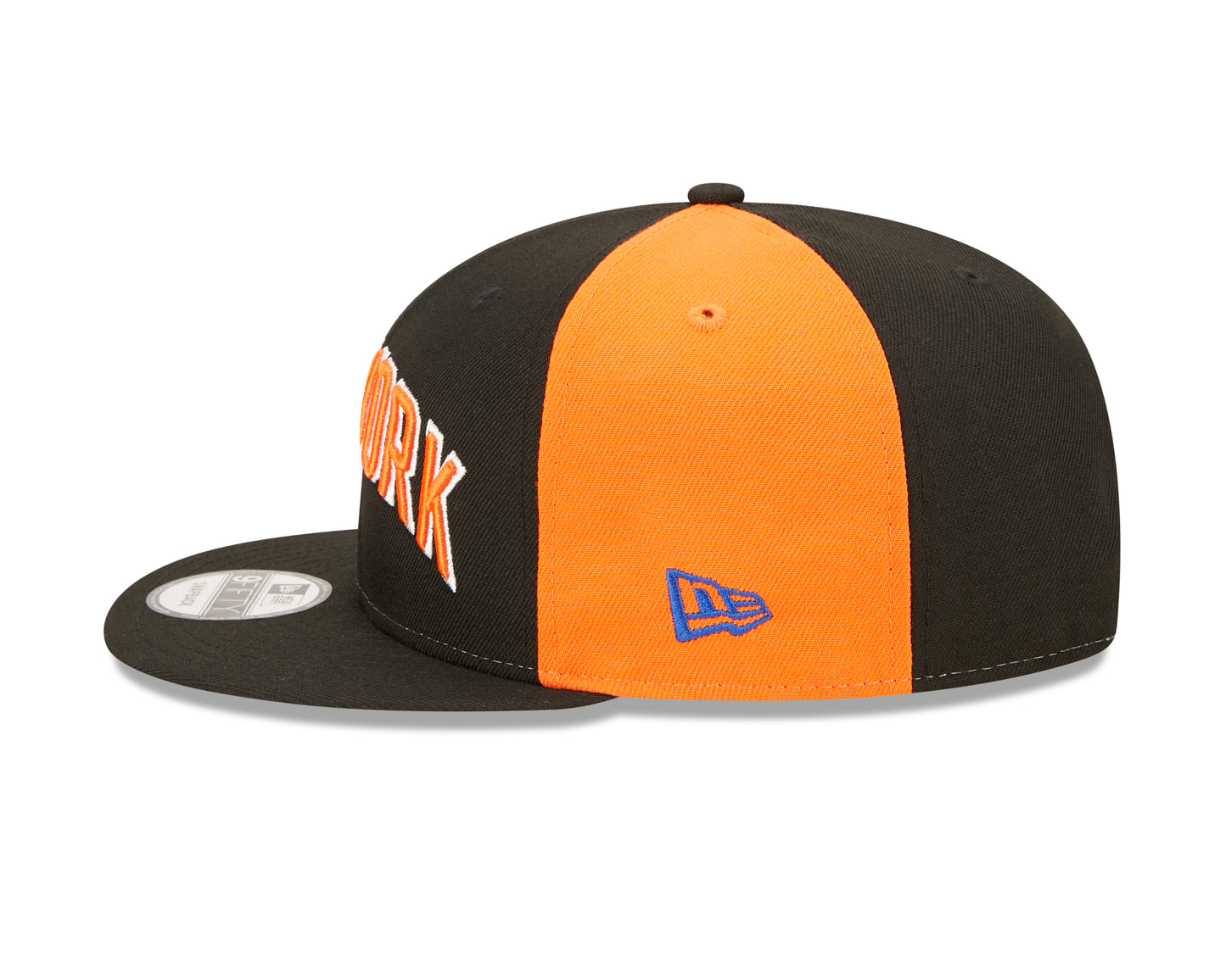 New York Knicks New Era City Edition 9FIFTY Snap Back Hat - Black/Orange