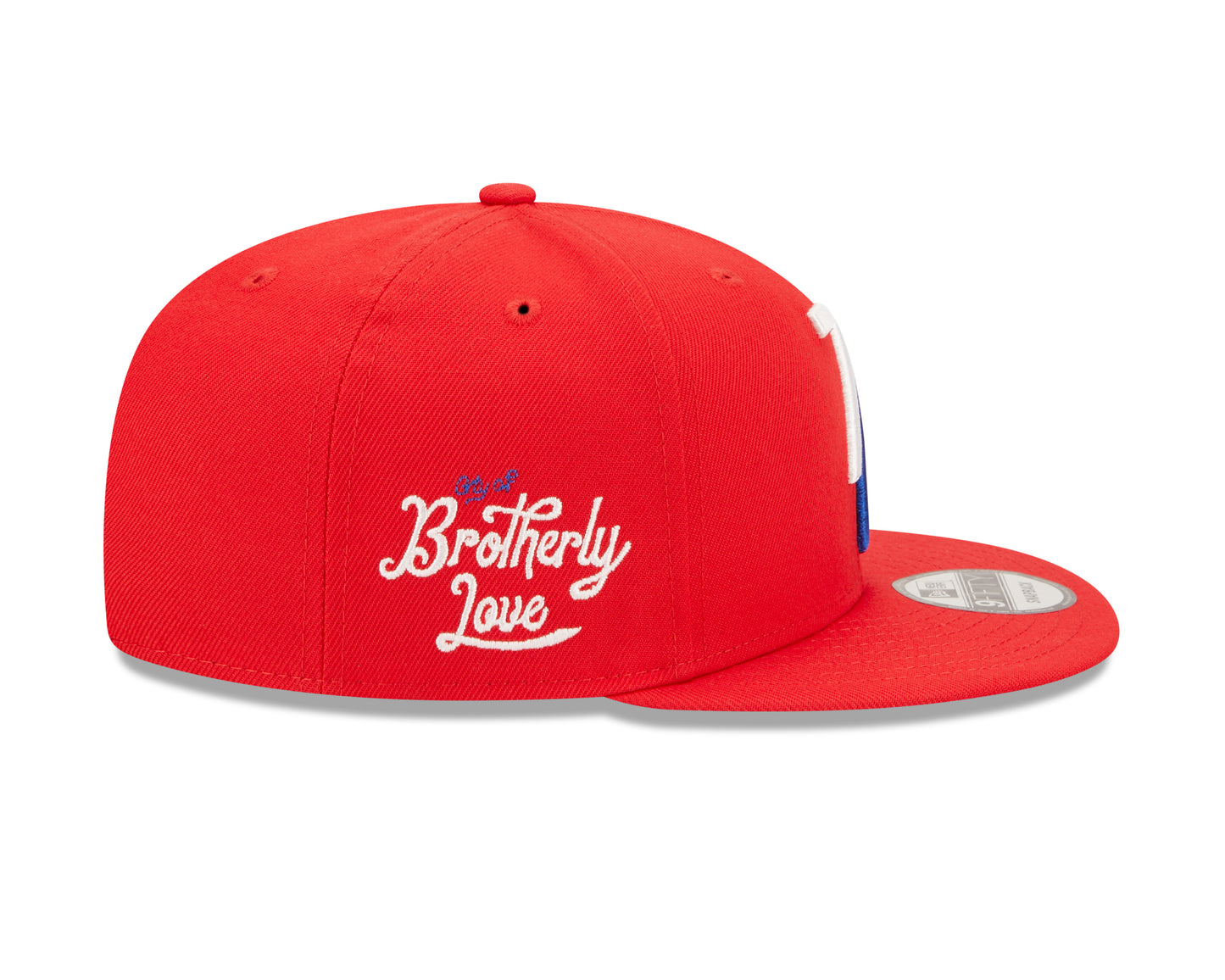 Philadelphia 76ers New Era Alternate City Edition 9FIFTY Snap Back Hat - Red