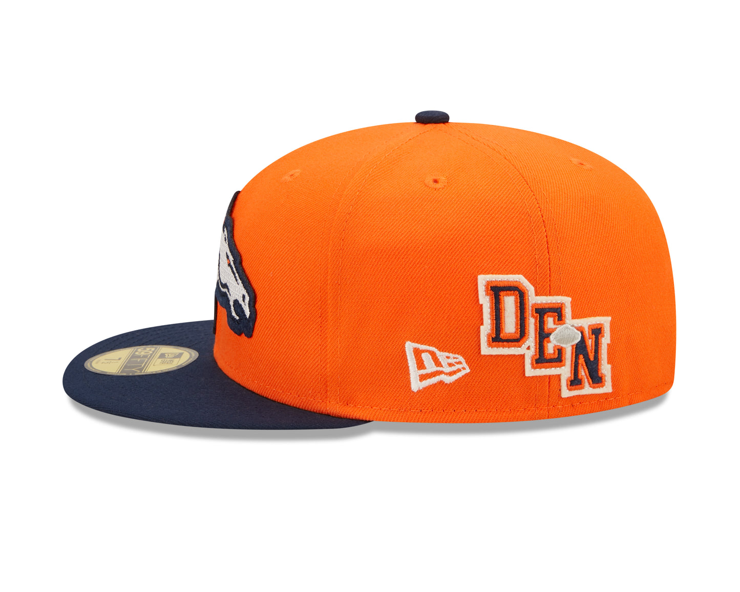 Denver Broncos New Era Super Bowl Series Letterman 59FIFTY Fitted Hat - Orange