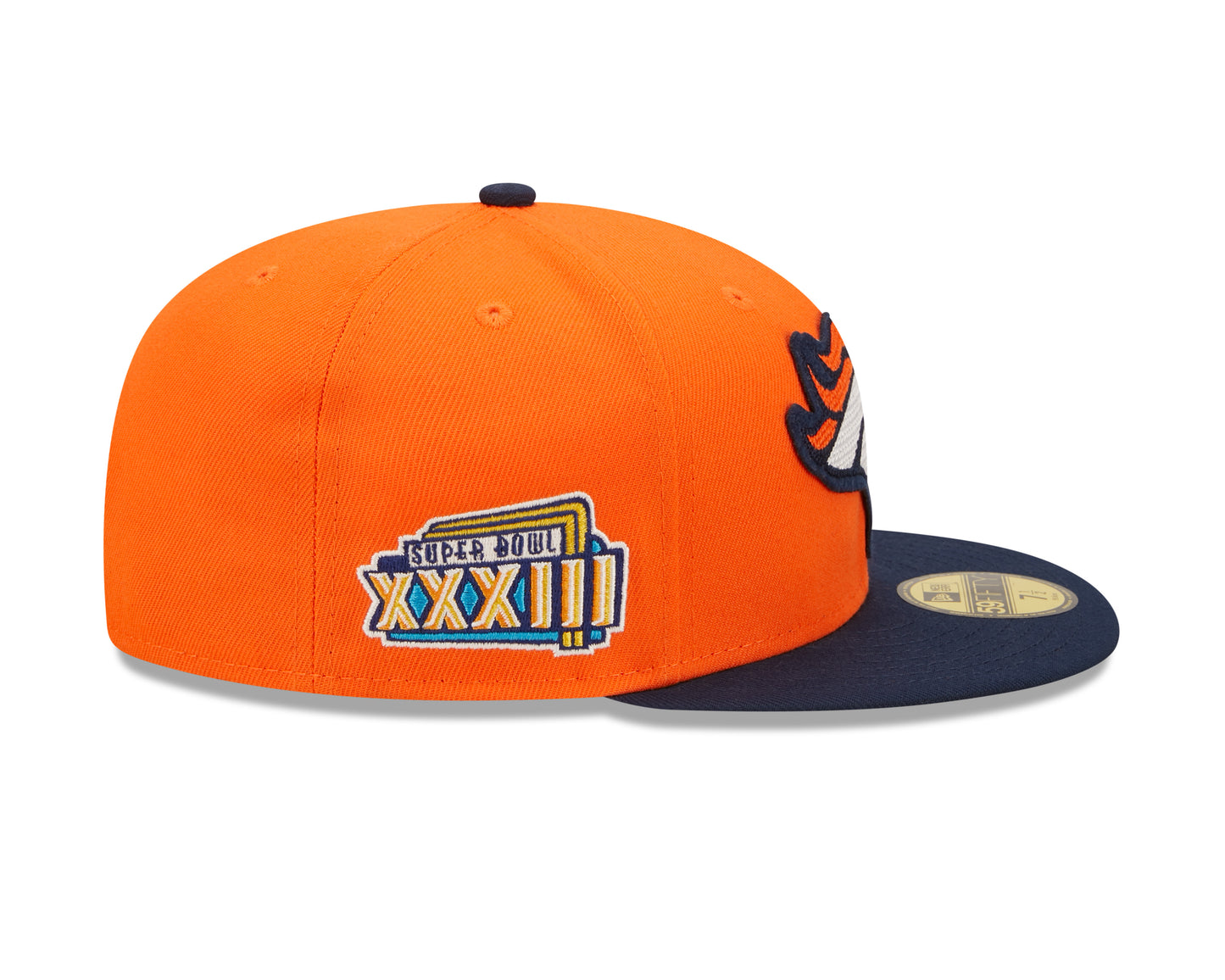 Denver Broncos New Era Super Bowl Series Letterman 59FIFTY Fitted Hat - Orange