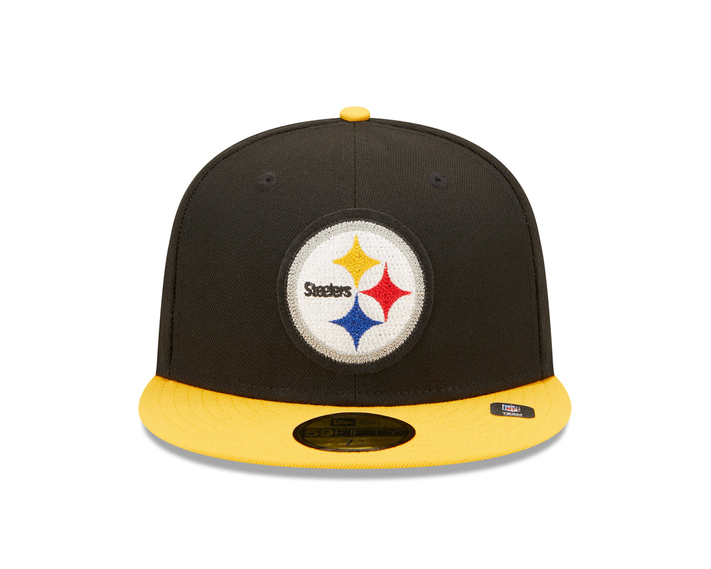 Pittsburgh Steelers New Era Super Bowl Series Letterman 59FIFTY Fitted Hat - Black
