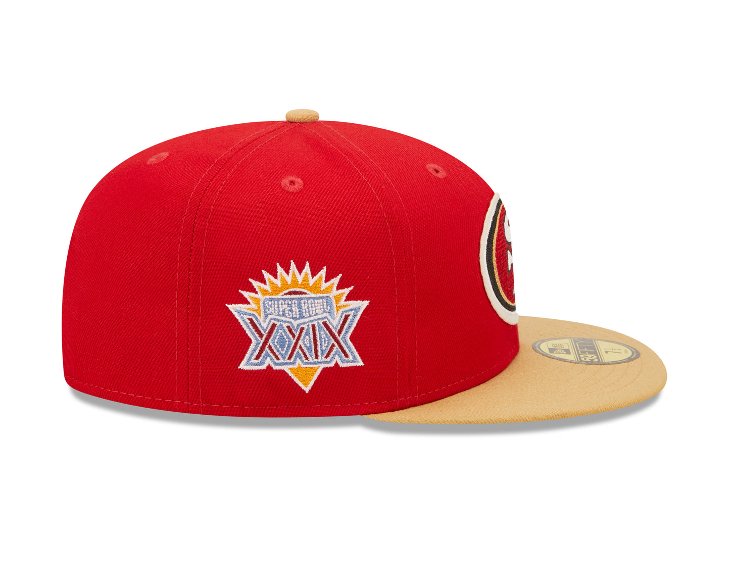 San Fransico 49ers New Era Super Bowl Series Letterman 59FIFTY Fitted Hat - Red