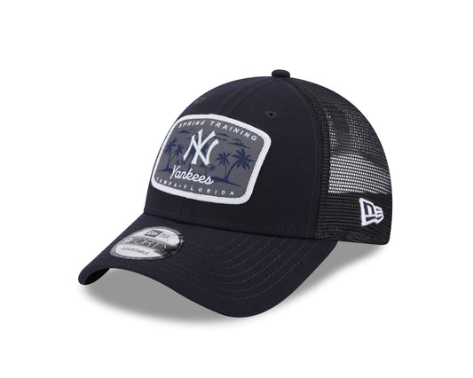 New York Yankees New Era Spring Training Trucker Mesh Navy  9Forty Hat