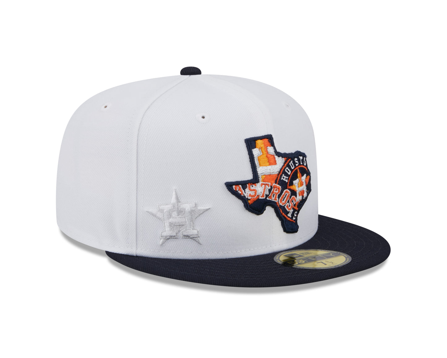 Houston Astros New Era State 59FIFTY Fitted Hat - White
