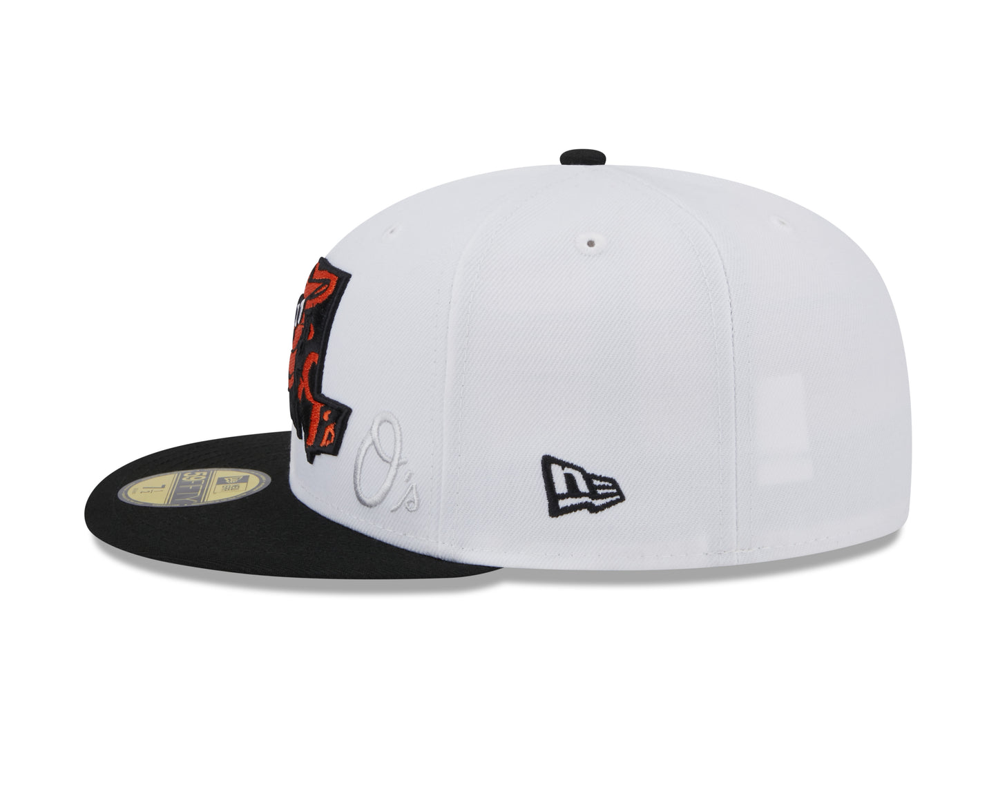 Baltimore Orioles New Era State 59FIFTY Fitted Hat - White