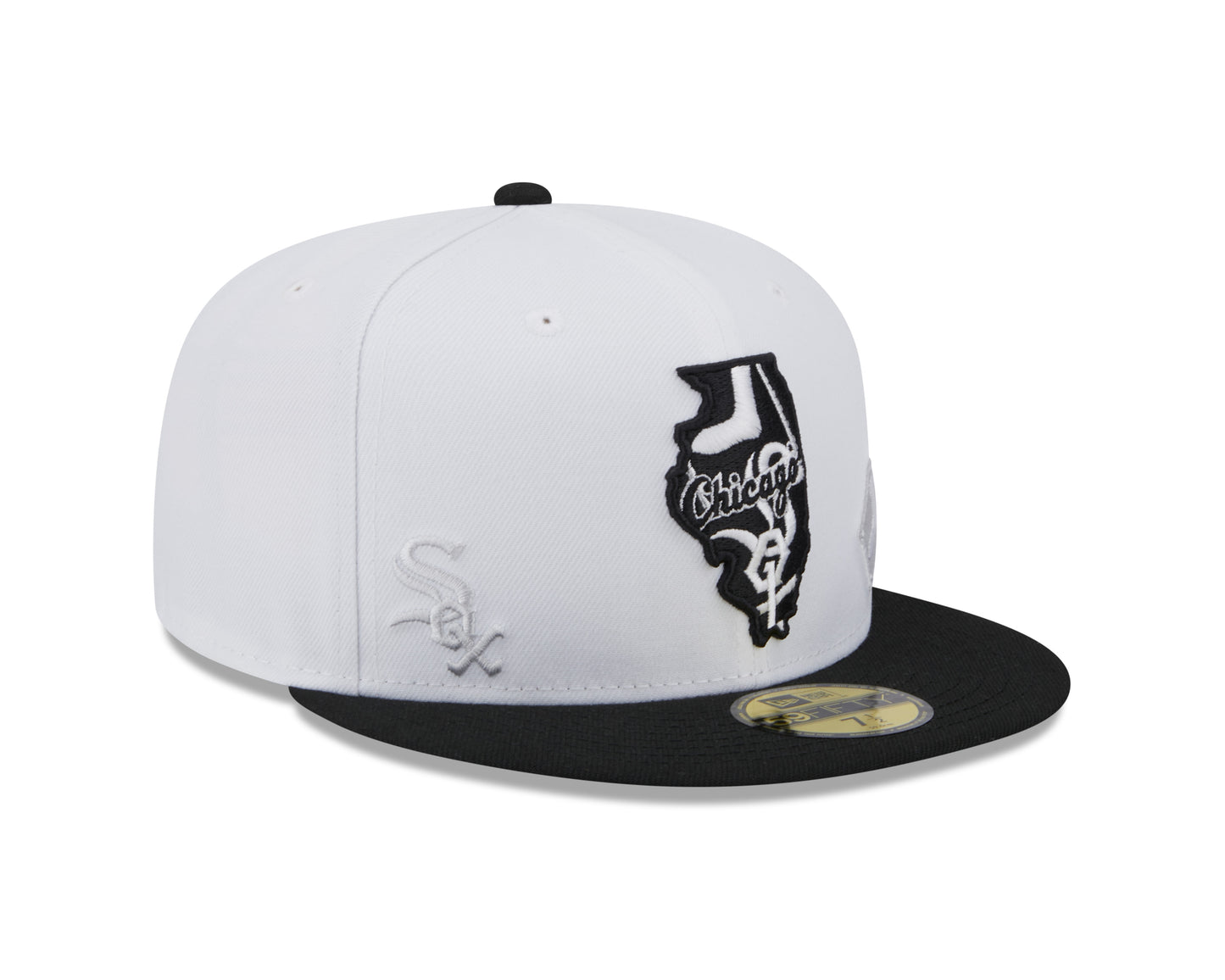 Chicago White Sox New Era State 59FIFTY Fitted Hat - White