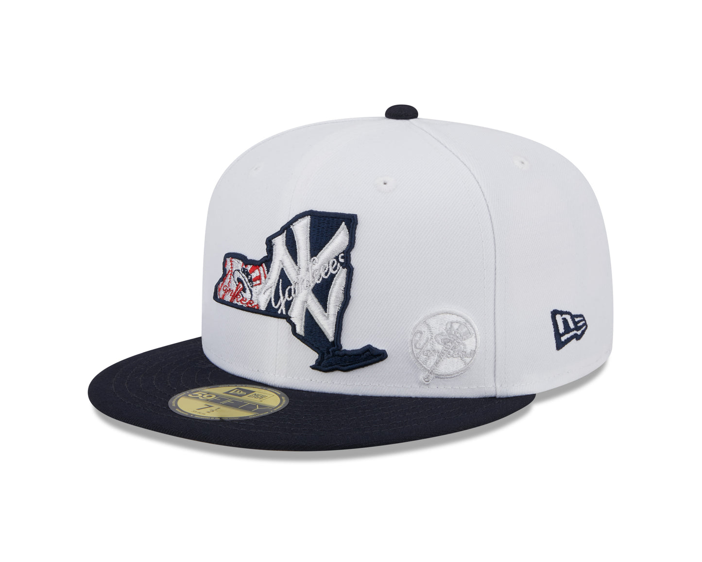 New York Yankees New Era State 59FIFTY Fitted Hat - White