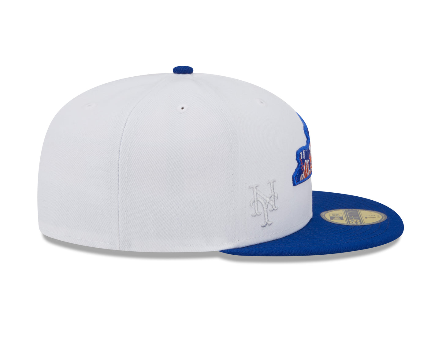New York Mets New Era State 59FIFTY Fitted Hat - White