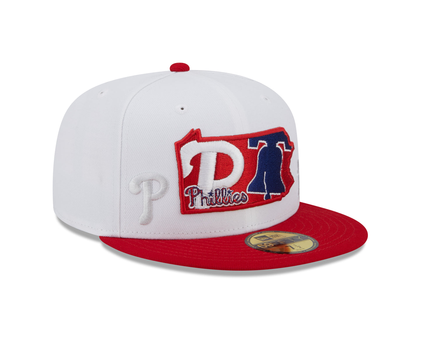 Philadelphia Phillies New Era State 59FIFTY Fitted Hat - White