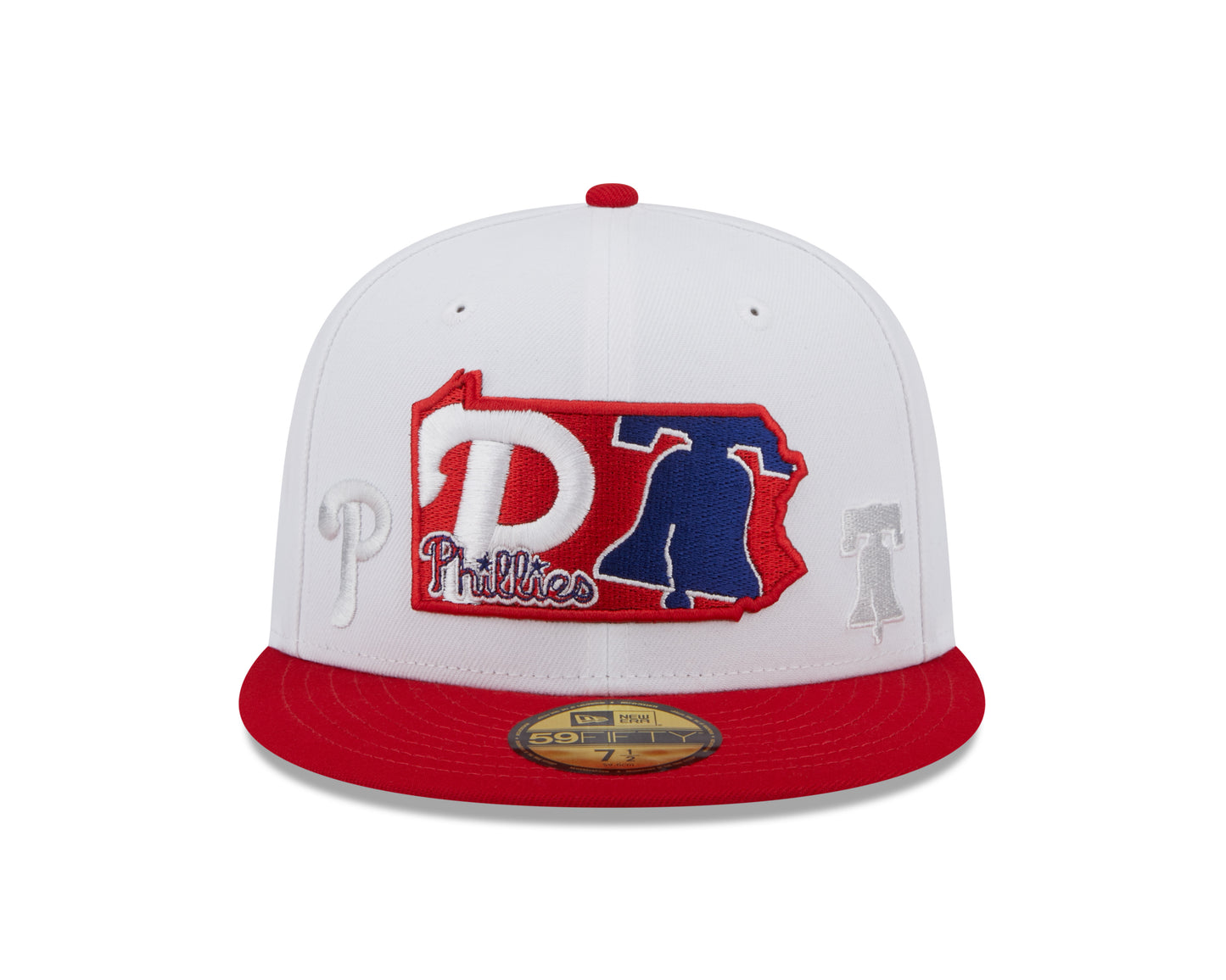 Philadelphia Phillies New Era State 59FIFTY Fitted Hat - White