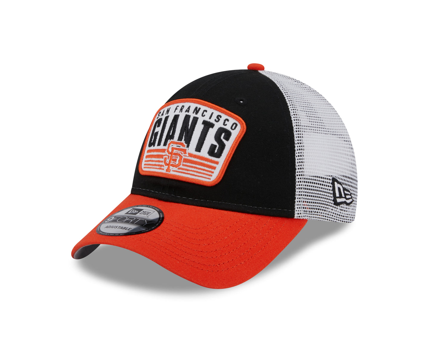 San Francisco Giants New Era Logo Patch Trucker 9FORTY Snapback Hat