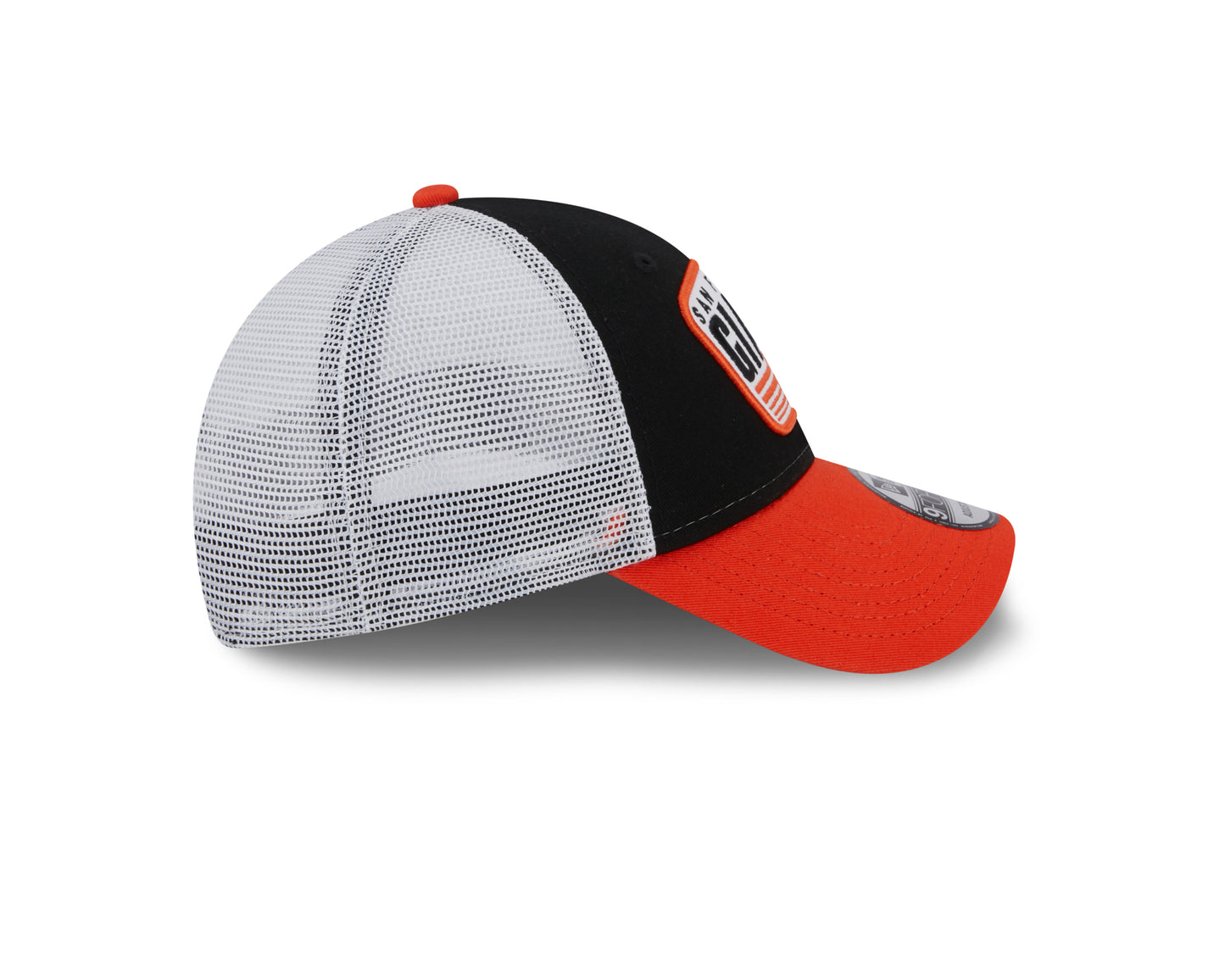San Francisco Giants New Era Logo Patch Trucker 9FORTY Snapback Hat